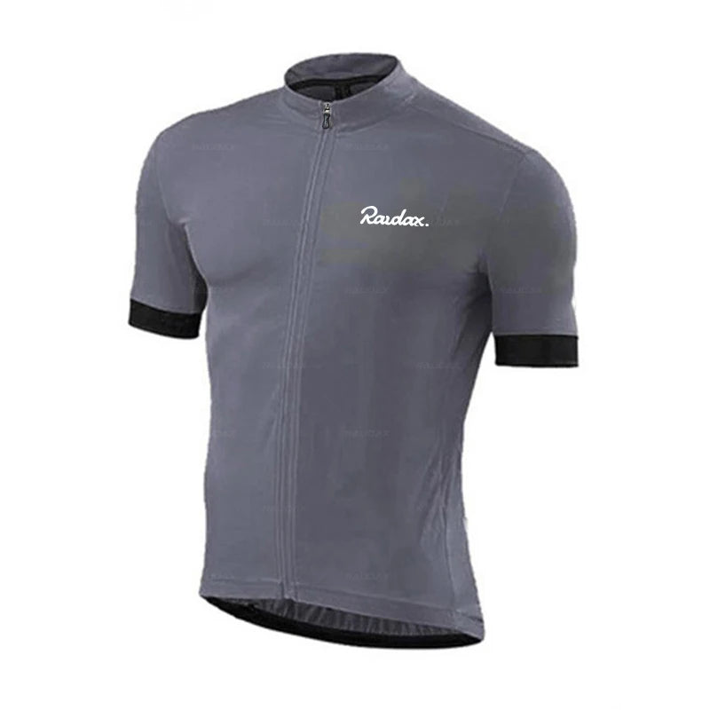 Raudax Cycling Clothing 2025 red colour Ropa Ciclismo Hombre Short Sleeve Cycling Jersey Set Mtb Bike Uniforme Maillot Ciclismo