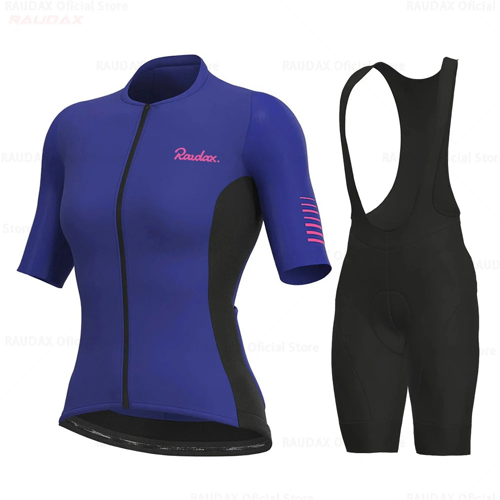 Women Cycling Clothing 2025 Raudax Ropa Ciclismo Mujer Short Sleeve Cycling Jersey Mtb Bike Uniforme Maillot Ciclismo Triathlon