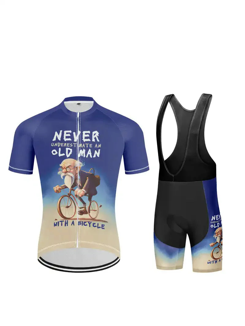 Sports cycling suit top short sleeved trousers exercise must be comfortable sweat