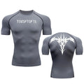 Camiseta Deportiva para Hombre Compresión Alta Elasticidad Cómoda Secado Rápido Ajuste Ceñid Transpirable Absorbe la Humedad