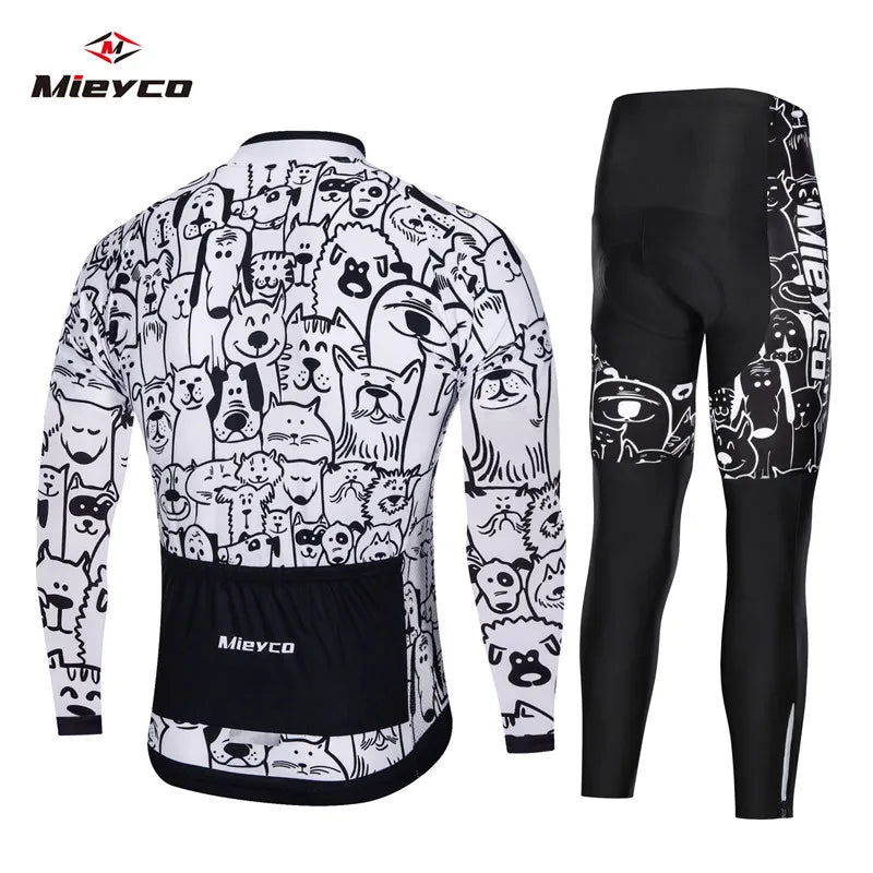 ropa ciclismo para hombre Pro Bicycle Team Long Sleeve Maillot Ciclismo Men's Cycling Jersey Sets Breathable Cycling Suit