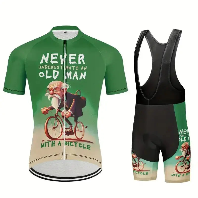 Sports cycling suit top short sleeved trousers exercise must be comfortable sweat