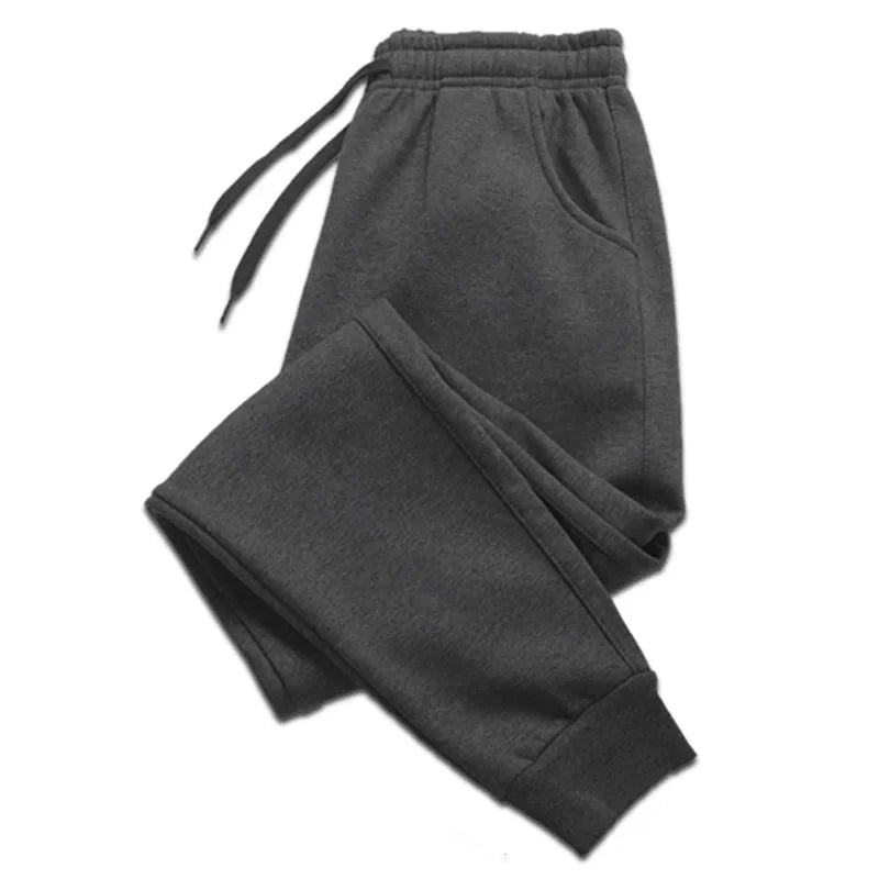 For Men Autumn and Winter Casual Jogging Pants Fleece Sweatpants for Soft and Comfortable Workout