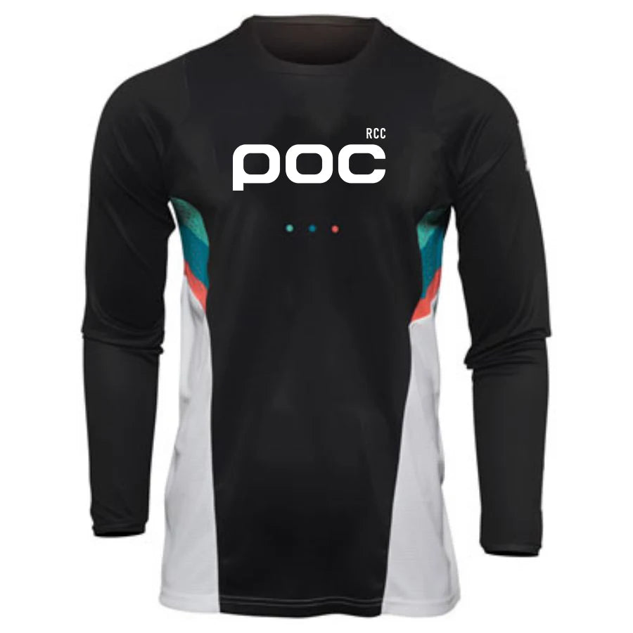 2025 RCC POC Men Cycling Motocross Jersey Downhil Mountain Bike Motorcycle Clothing Ropa for Boys MTB T-Shirts