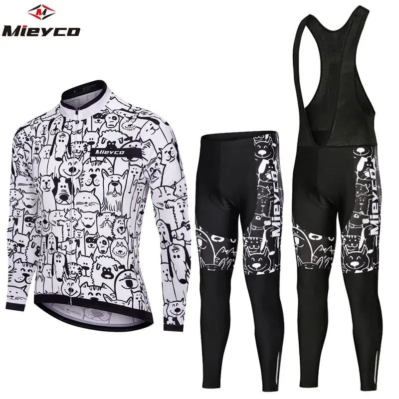 ropa ciclismo para hombre Pro Bicycle Team Long Sleeve Maillot Ciclismo Men's Cycling Jersey Sets Breathable Cycling Suit