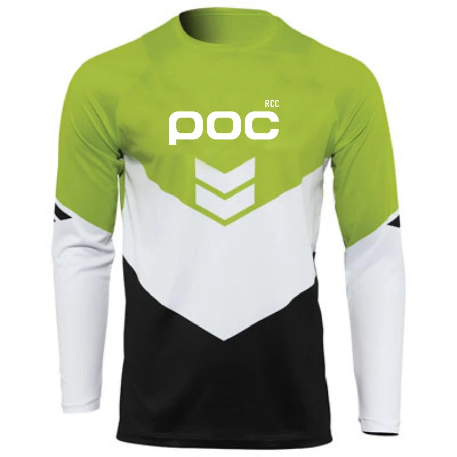 2025 RCC POC Men Cycling Motocross Jersey Downhil Mountain Bike Motorcycle Clothing Ropa for Boys MTB T-Shirts