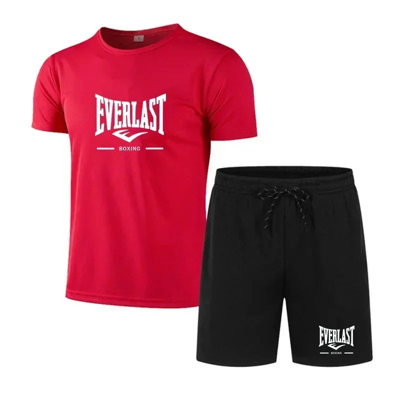EVERLAST, Ropa Deportiva Transpirable para Correr para Hombre, Conjunto de Dos Piezas, Conjunto Deportivo de Marca para Ocio