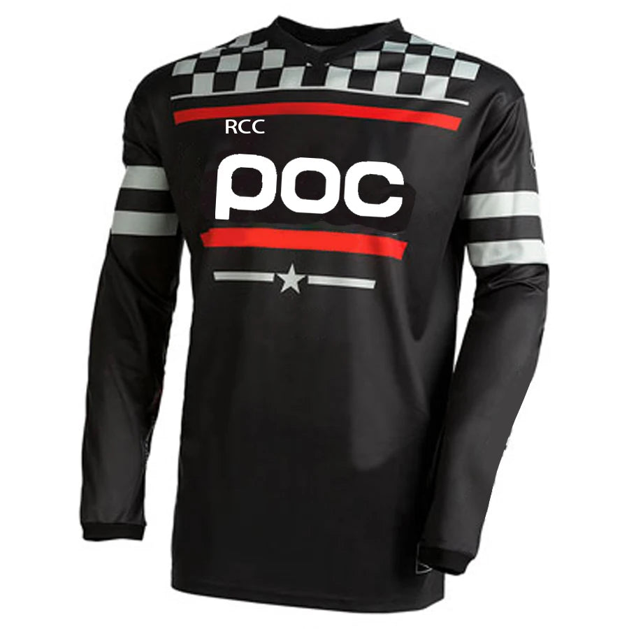 2025 RCC POC Men Cycling Motocross Jersey Downhil Mountain Bike Motorcycle Clothing Ropa for Boys MTB T-Shirts