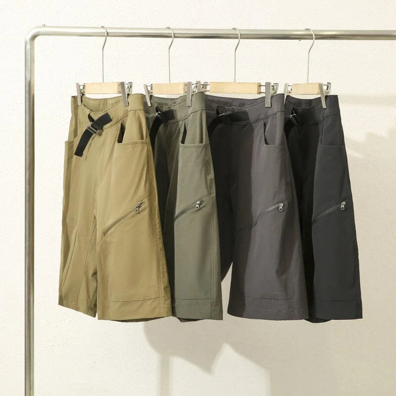 Outdoor Sports Pants Breathable Waterproof Quick Dry Five-Quarter Length Casual Trousers for Youth Summer Leisure Fashion