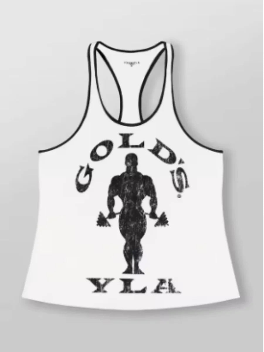 2025 adult explorer vest New men's vest outdoor running training sports fitness quick-drying breathable cotton printed top