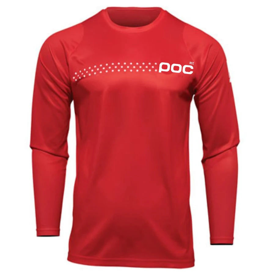 2025 RCC POC Men Cycling Motocross Jersey Downhil Mountain Bike Motorcycle Clothing Ropa for Boys MTB T-Shirts