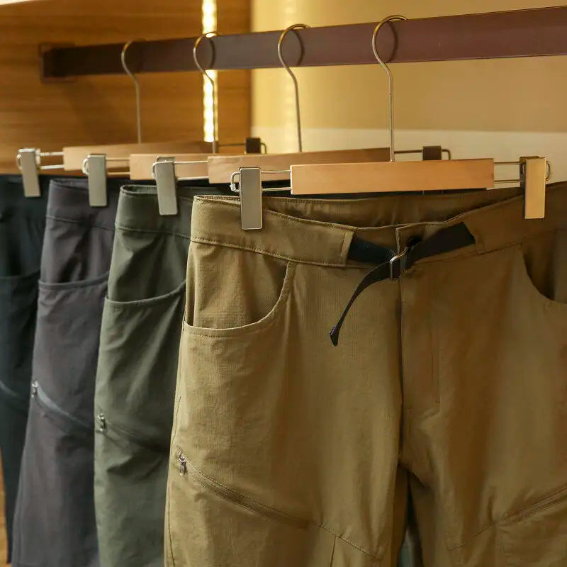 Outdoor Sports Pants Breathable Waterproof Quick Dry Five-Quarter Length Casual Trousers for Youth Summer Leisure Fashion