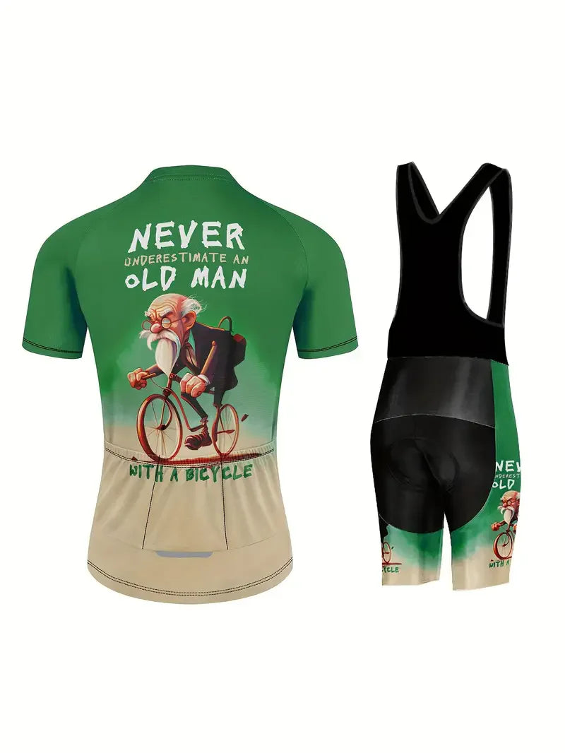 Sports cycling suit top short sleeved trousers exercise must be comfortable sweat