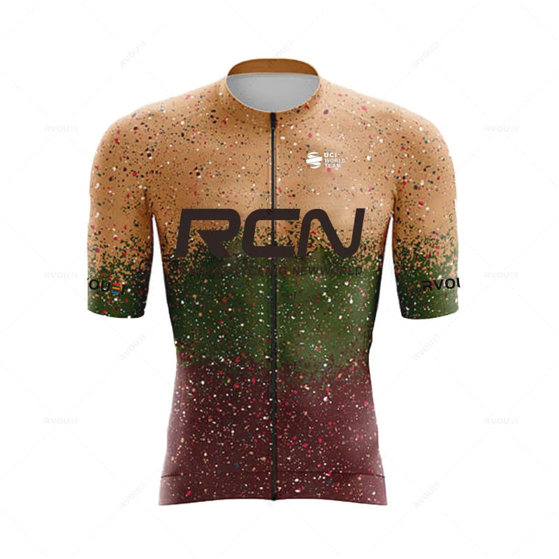 Ropa De Ciclismo 2026 RCN New Arrival Summer Men's Short Sleeve Cycling Shirt Triathlon Team MTB Mountain Race Cycling Clothing