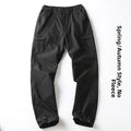 Outdoor Workwear Pants Men's Loose Fleece Lined Thick Soft  Hiking Pants Windproof Waterproof Polyester Fiber Straight Leg