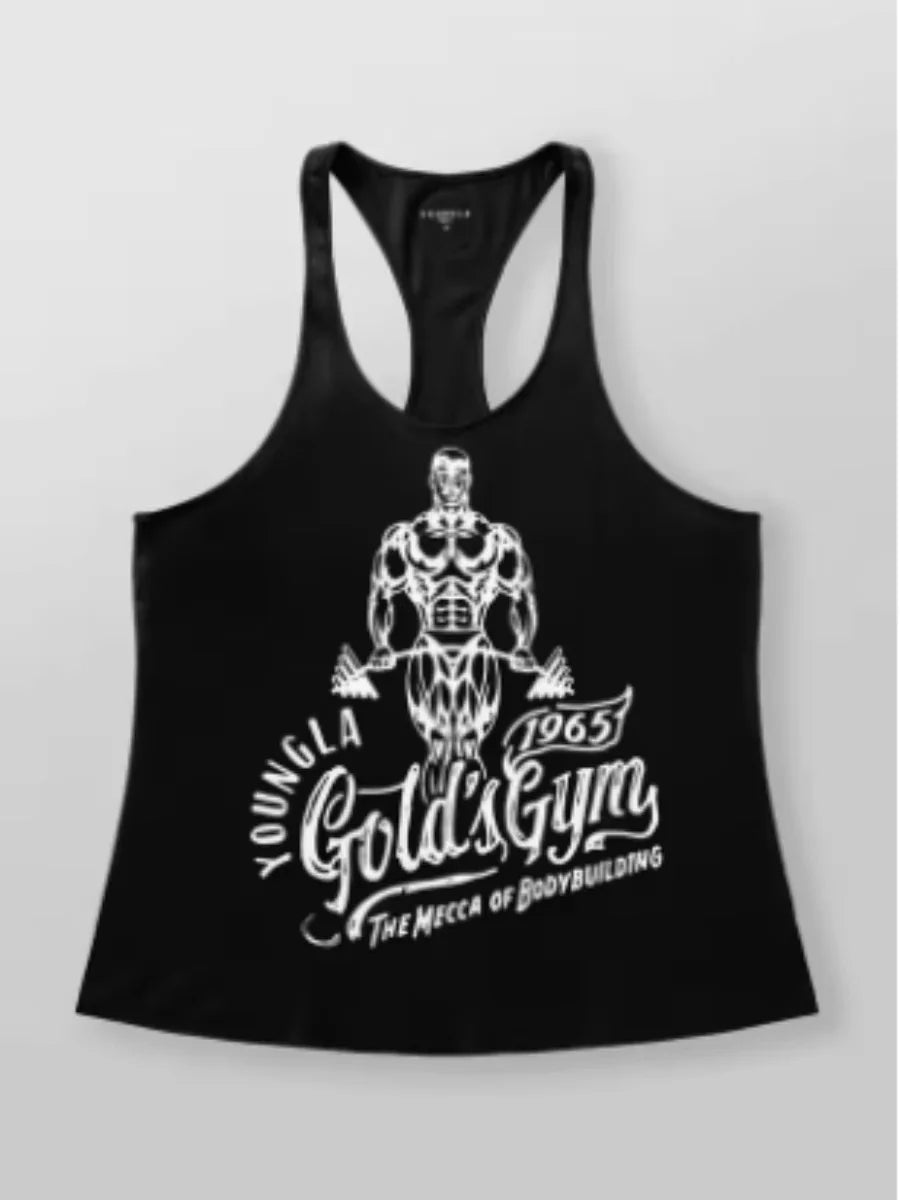 2025 adult explorer vest New men's vest outdoor running training sports fitness quick-drying breathable cotton printed top