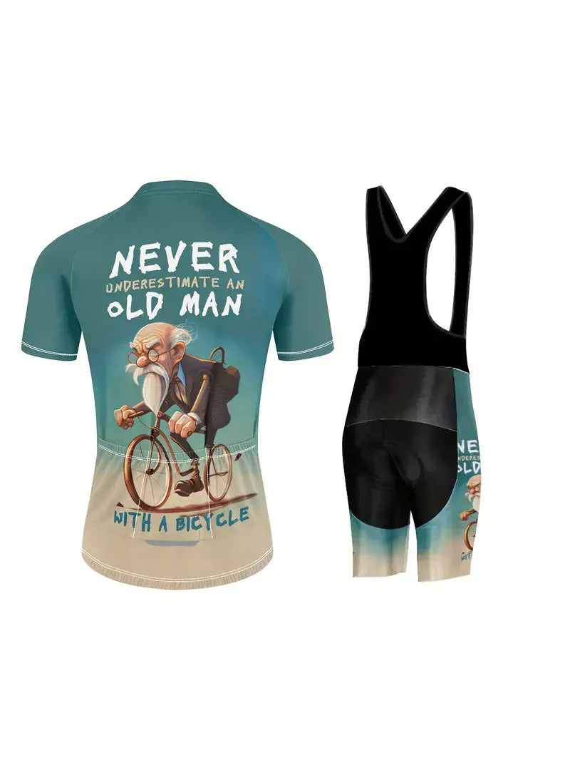 Sports cycling suit top short sleeved trousers exercise must be comfortable sweat
