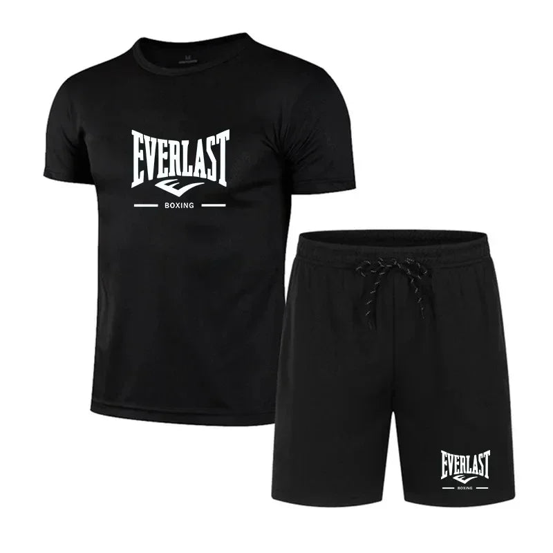EVERLAST, Ropa Deportiva Transpirable para Correr para Hombre, Conjunto de Dos Piezas, Conjunto Deportivo de Marca para Ocio