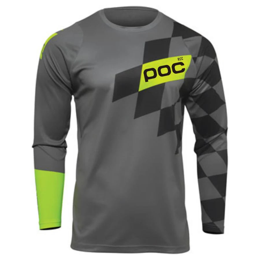 2025 RCC POC Men Cycling Motocross Jersey Downhil Mountain Bike Motorcycle Clothing Ropa for Boys MTB T-Shirts