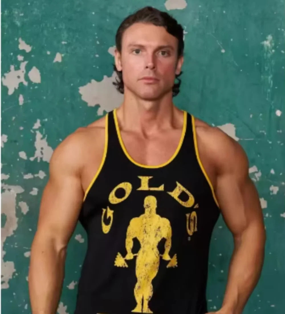 2025 adult explorer vest New men's vest outdoor running training sports fitness quick-drying breathable cotton printed top