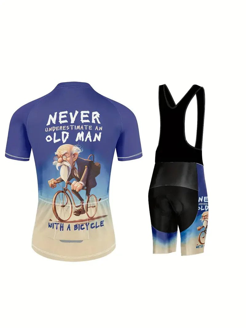 Sports cycling suit top short sleeved trousers exercise must be comfortable sweat