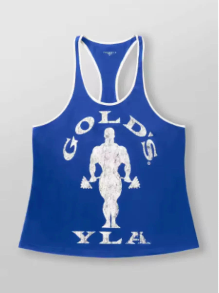 2025 adult explorer vest New men's vest outdoor running training sports fitness quick-drying breathable cotton printed top