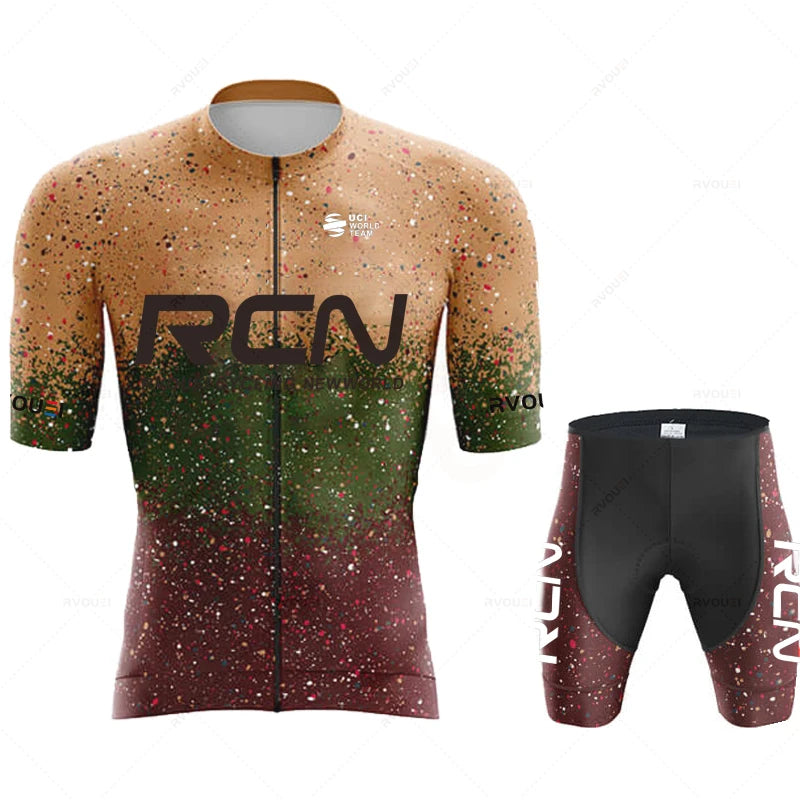 Ropa De Ciclismo 2026 RCN New Arrival Summer Men's Short Sleeve Cycling Shirt Triathlon Team MTB Mountain Race Cycling Clothing